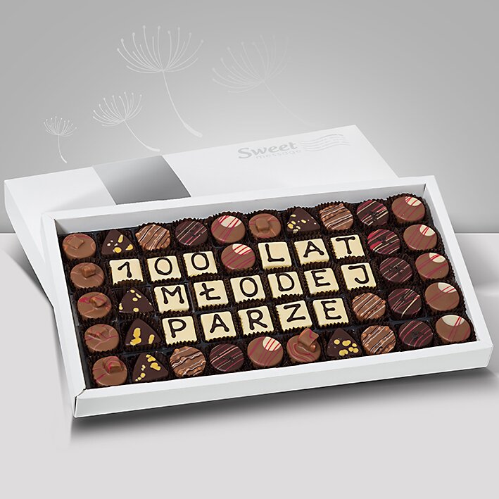 Telegramy ślubne z czekolady - Sweet Message
